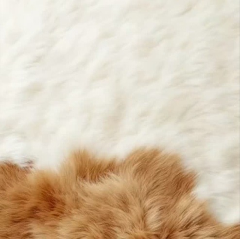 Piel de textura suave en tonos blancos y canela